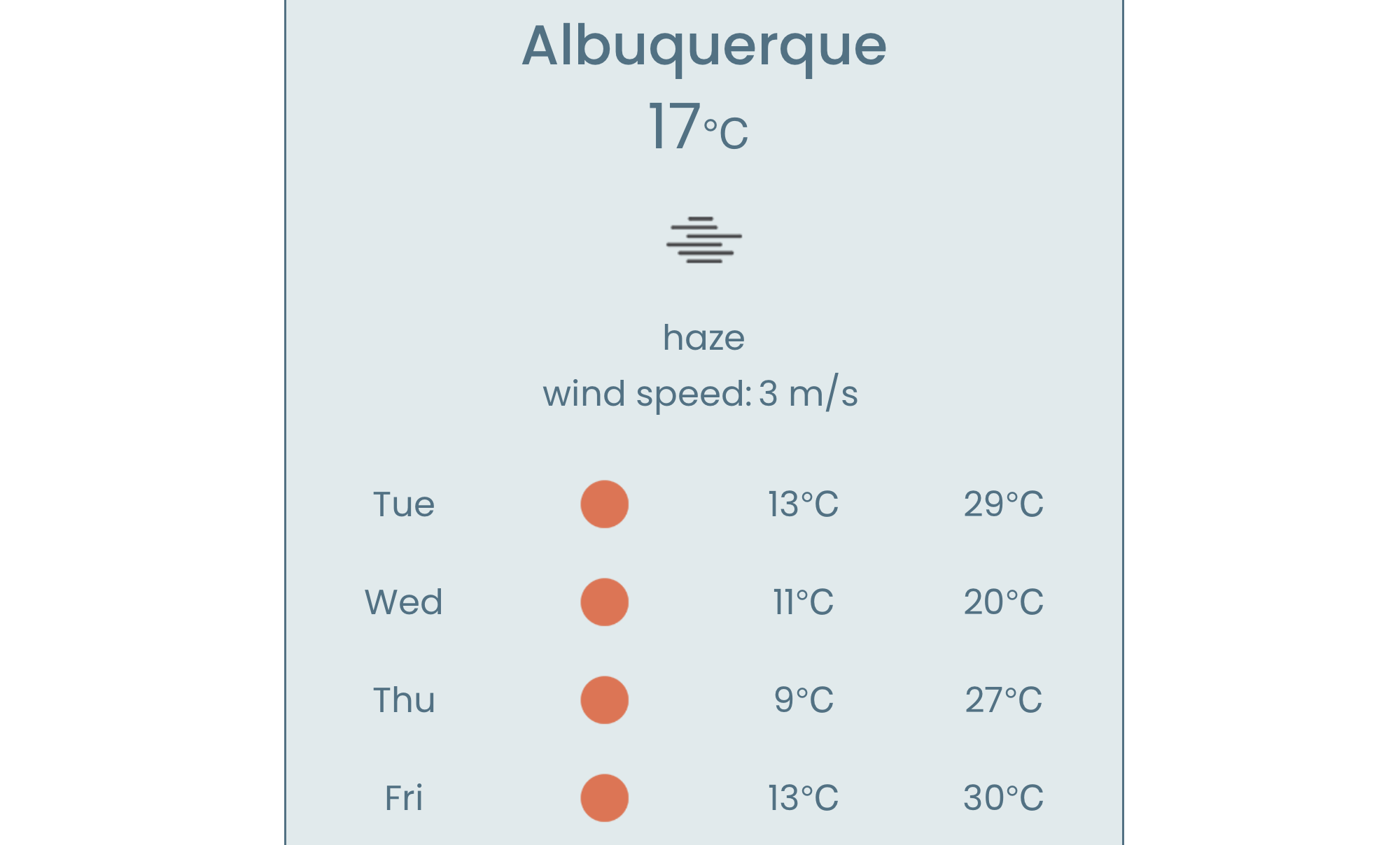 JavaScript Weather App